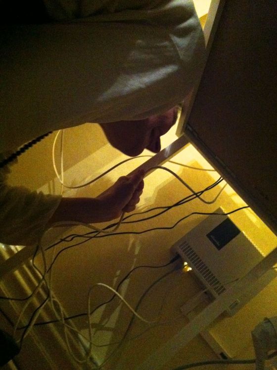 Ganga och alla sladdarna