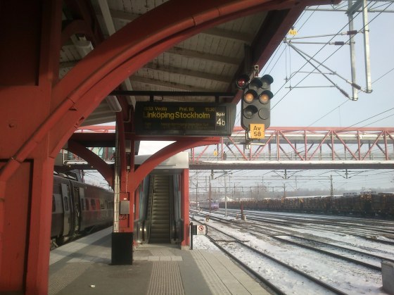 Alvesta vinter perrong