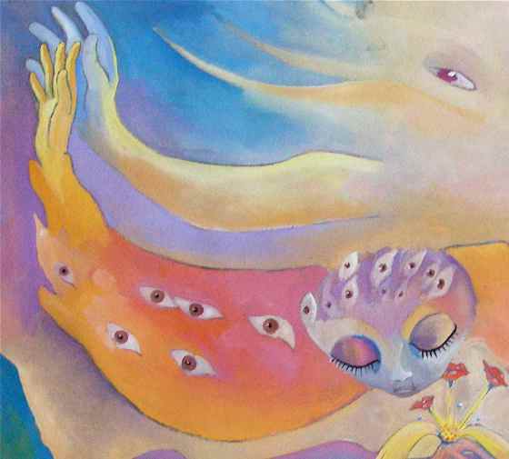 Del av Bild... ögon av Ganga Roslin Bladh