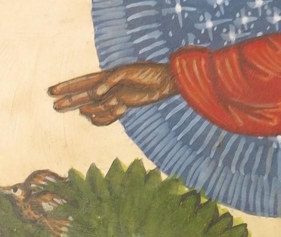 Guds hand. detalj ur Ikon av Rurik Bladh
