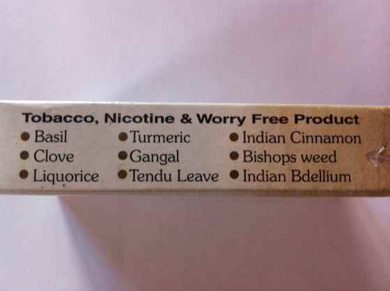 Indiska cigaretter 3