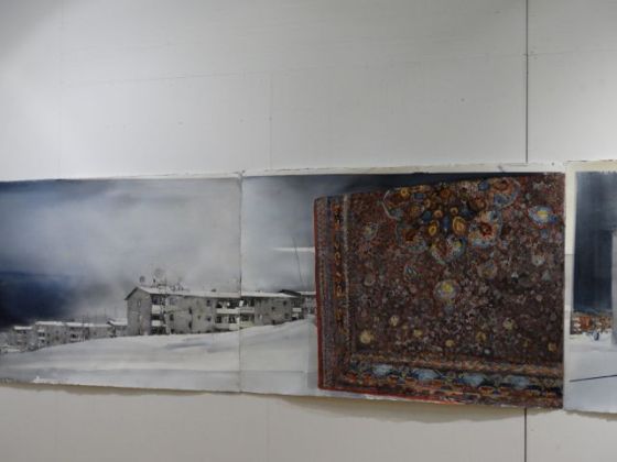 Landskap m matta, Lars Lerin