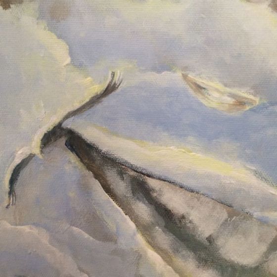 detalj av leende himmel, Canvas. Ganga