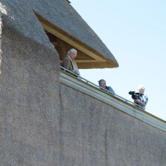 Glänås fågeltorn, med kungligt besök