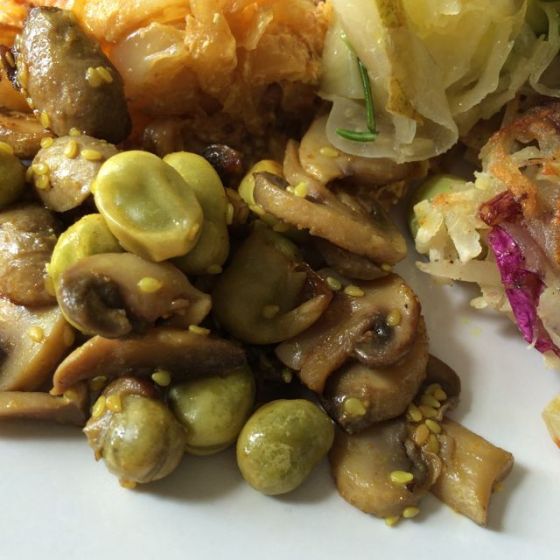 champinjoner i maten