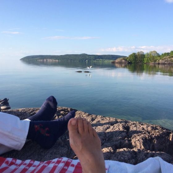 våra fötter och Omberg 