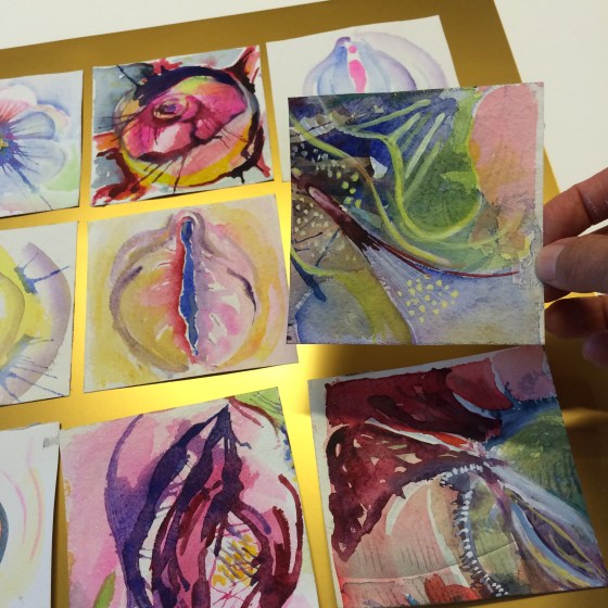 montering, Gangas akvareller, muttor