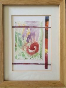 Blommig, Akvarell av Ganga