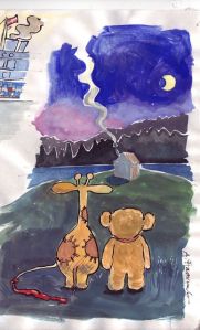 Finland, Noha&Elsa utanför bast