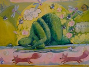 Hallandsåsen 1, duk. målning av Ganga