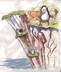 Noha på klippan i Norge