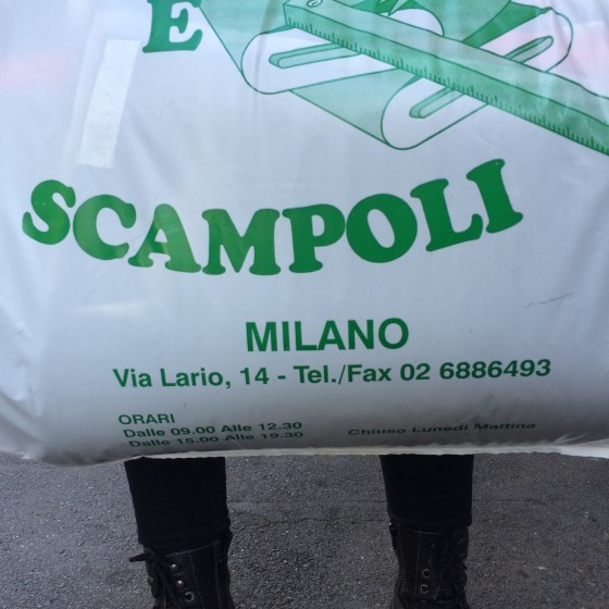 Scampoio, Adress på påse