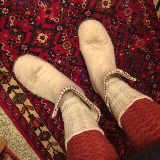 Tovade inne-stövlar