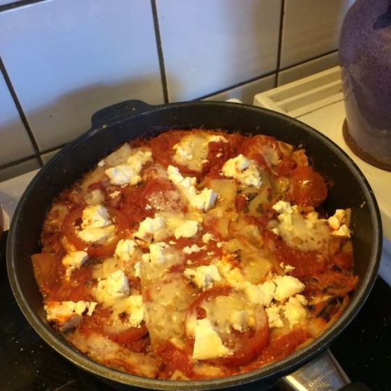 Lasanga middag i gryta