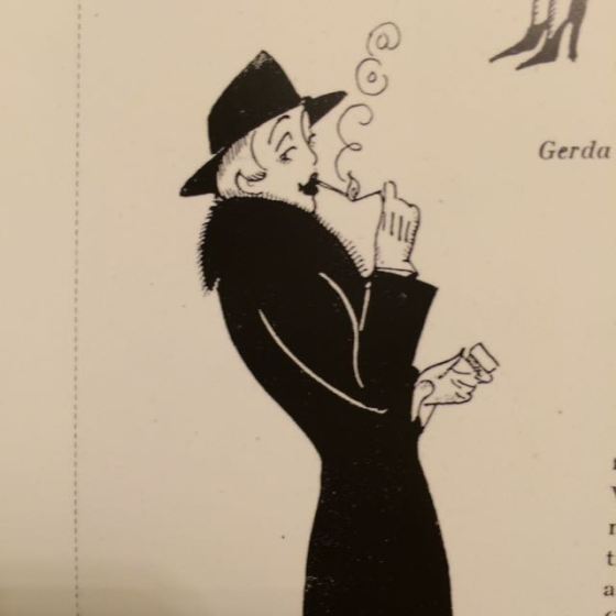 Einar Wegener, teckning av Gerda Wegener