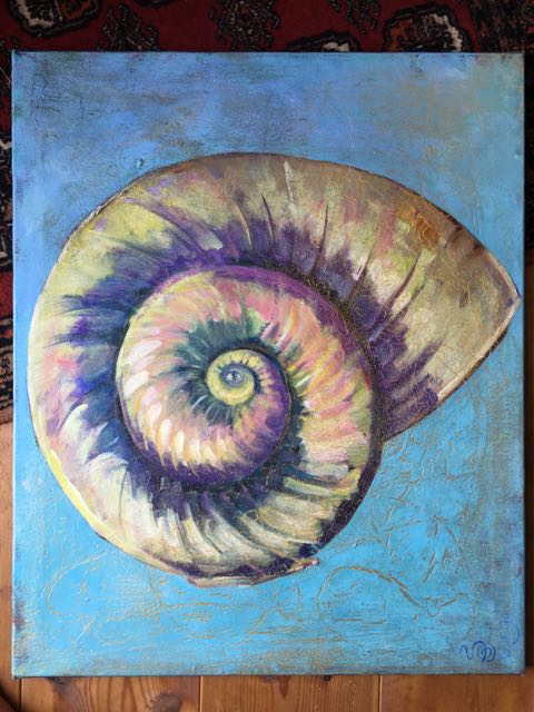 Fossil, Canvas, av Ganga