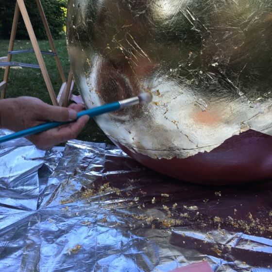 borstar av förgyllningen