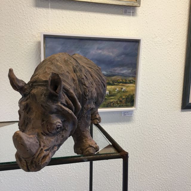 noshörning, keramik, Kerstin Grönvall