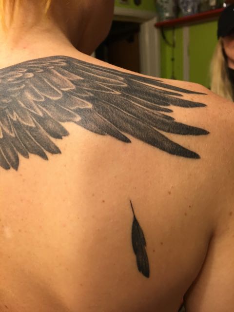 Siris tatuering, detalj