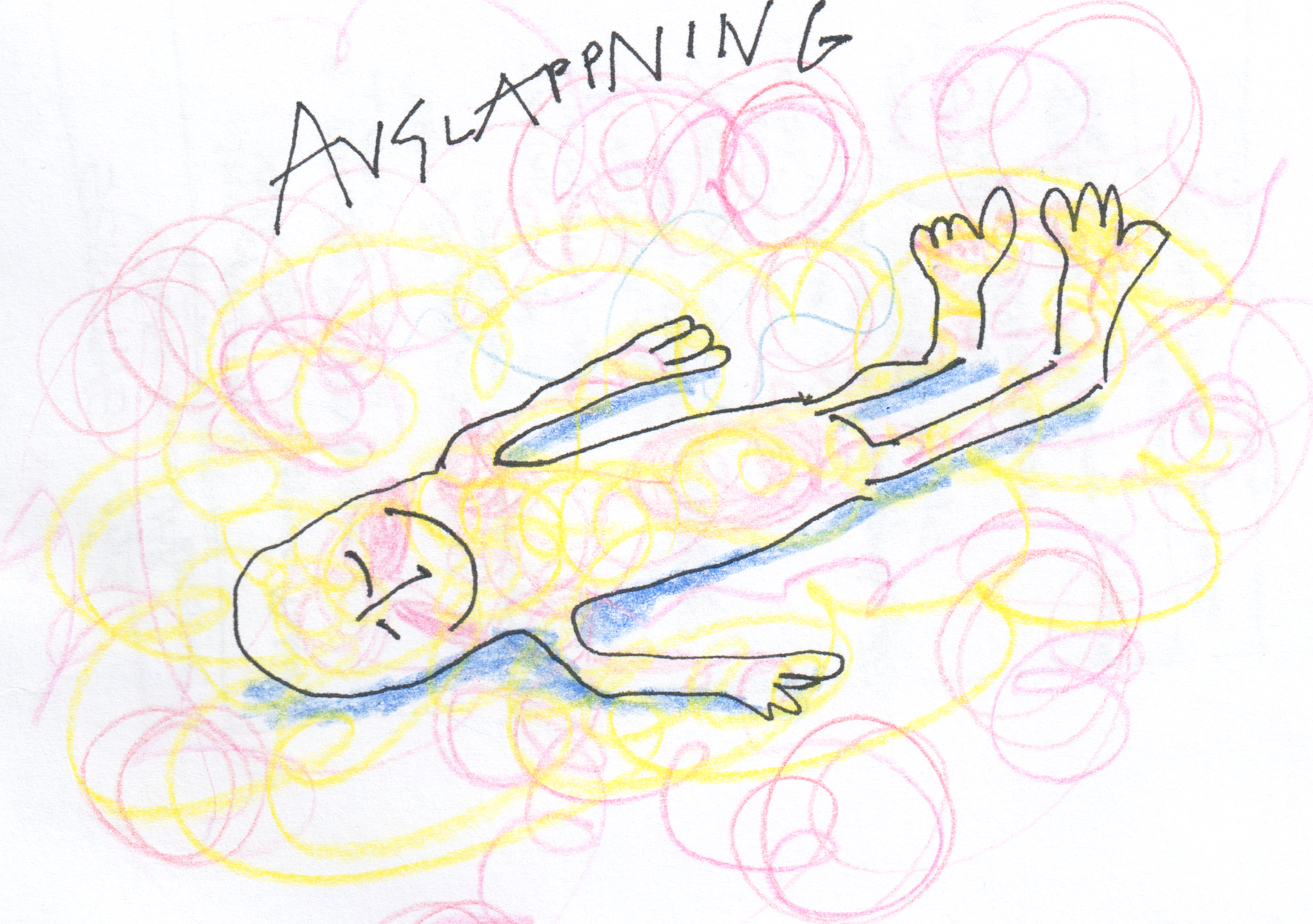 yoga relax, teckning by Ganga