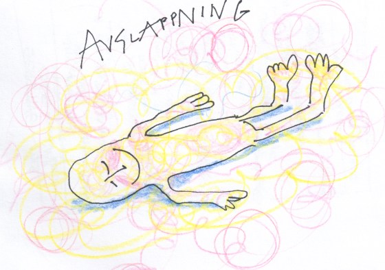 yoga relax, teckning by Ganga