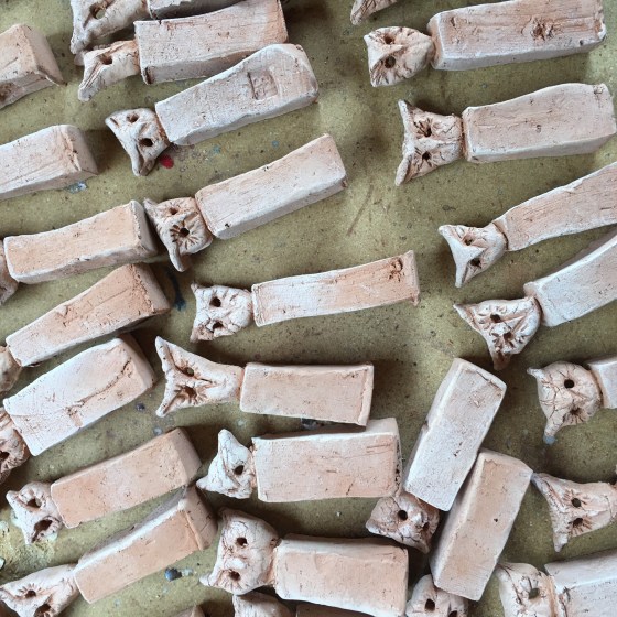 Skröjbränt, ommmas mask,