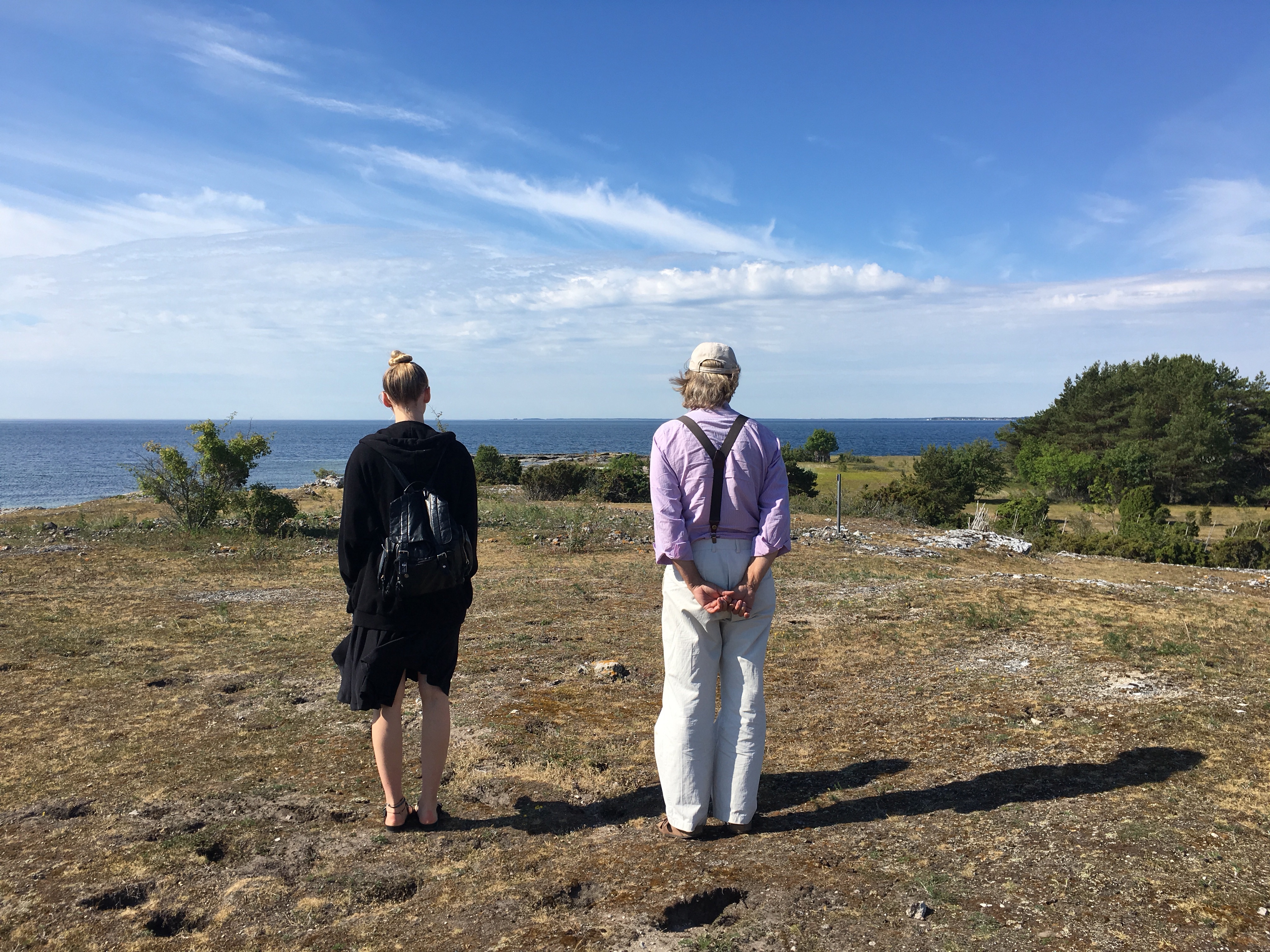 Rita och Rurik, stranden