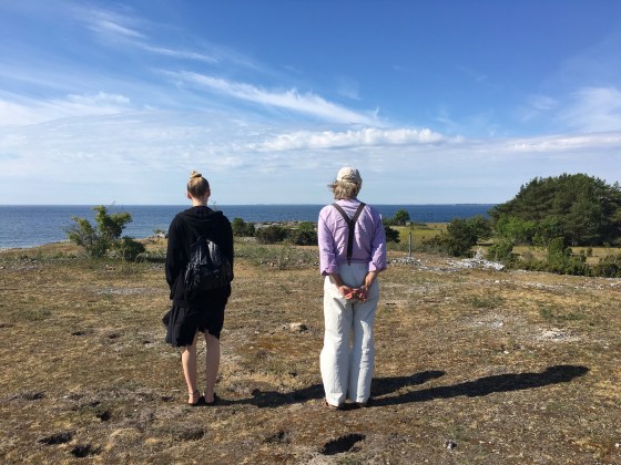 Rita och Rurik, stranden