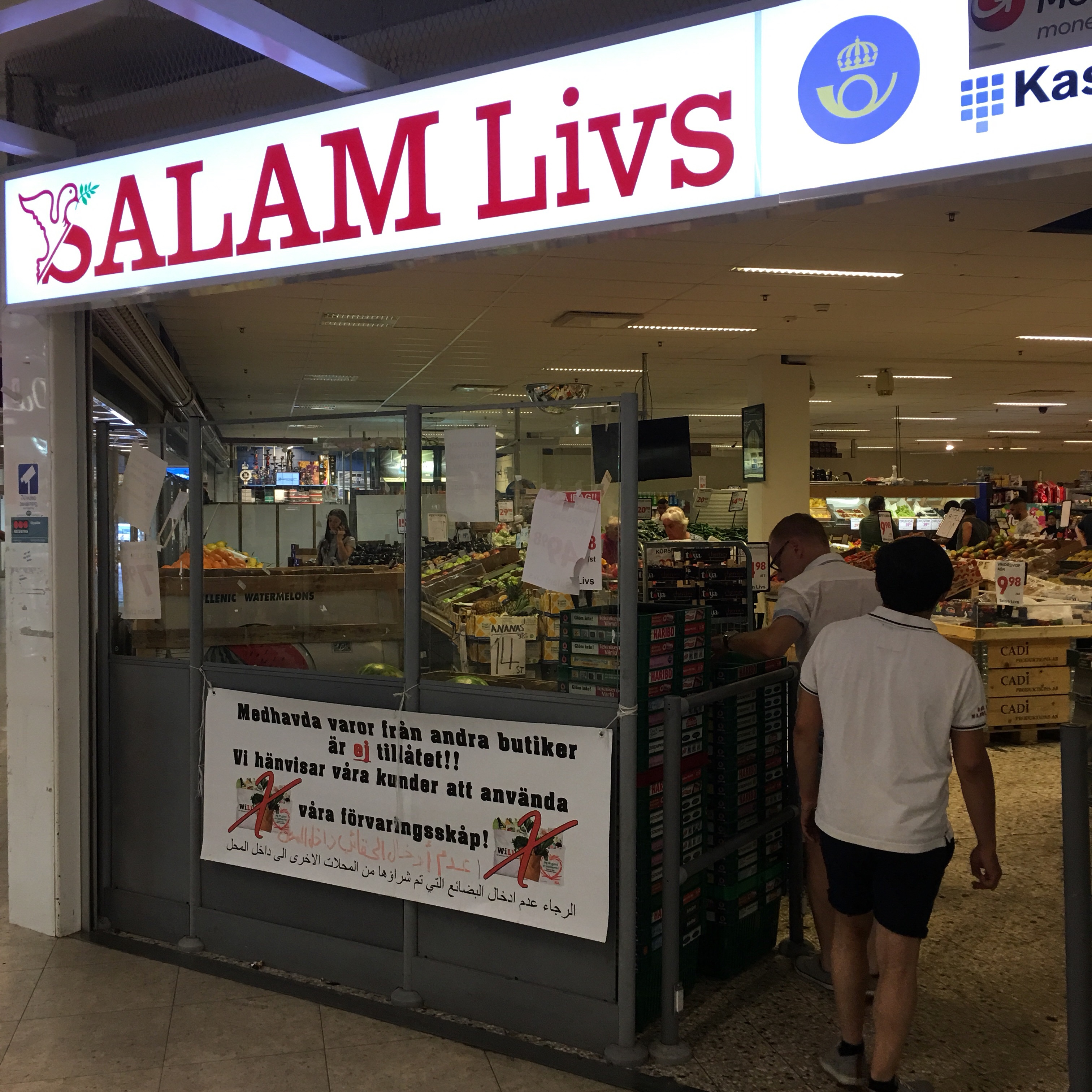 Affär, skäggetorp, bra mat