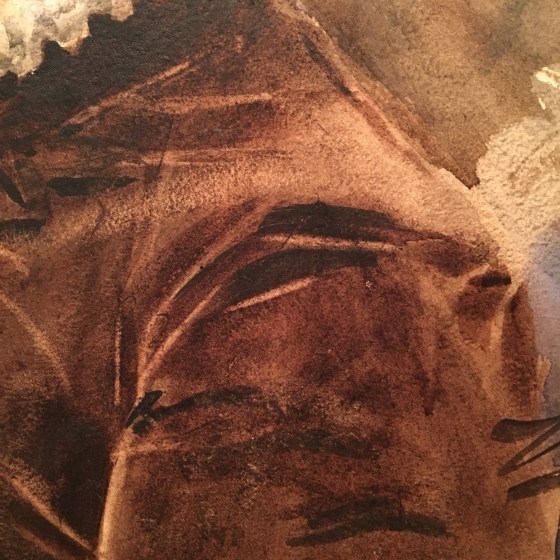 Zorn, detalj, akvarell