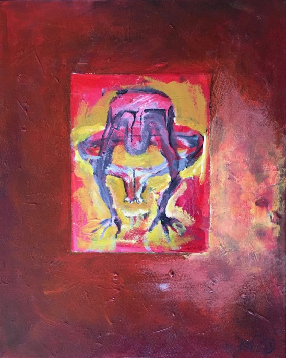 "Yoga" paining by Ganga