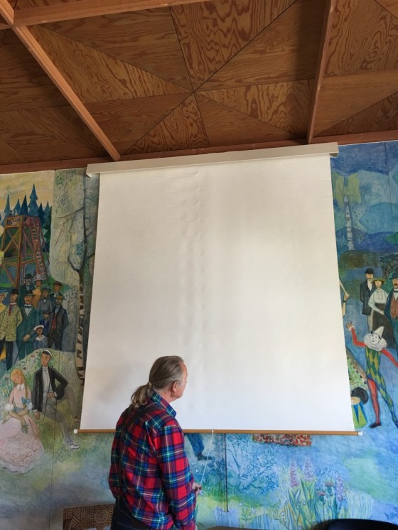 Stora salen SAGA, väggen