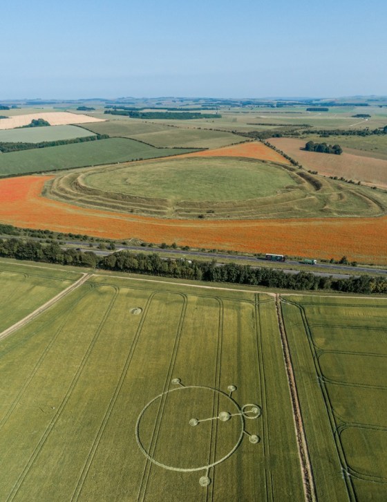 crop cirkle, England