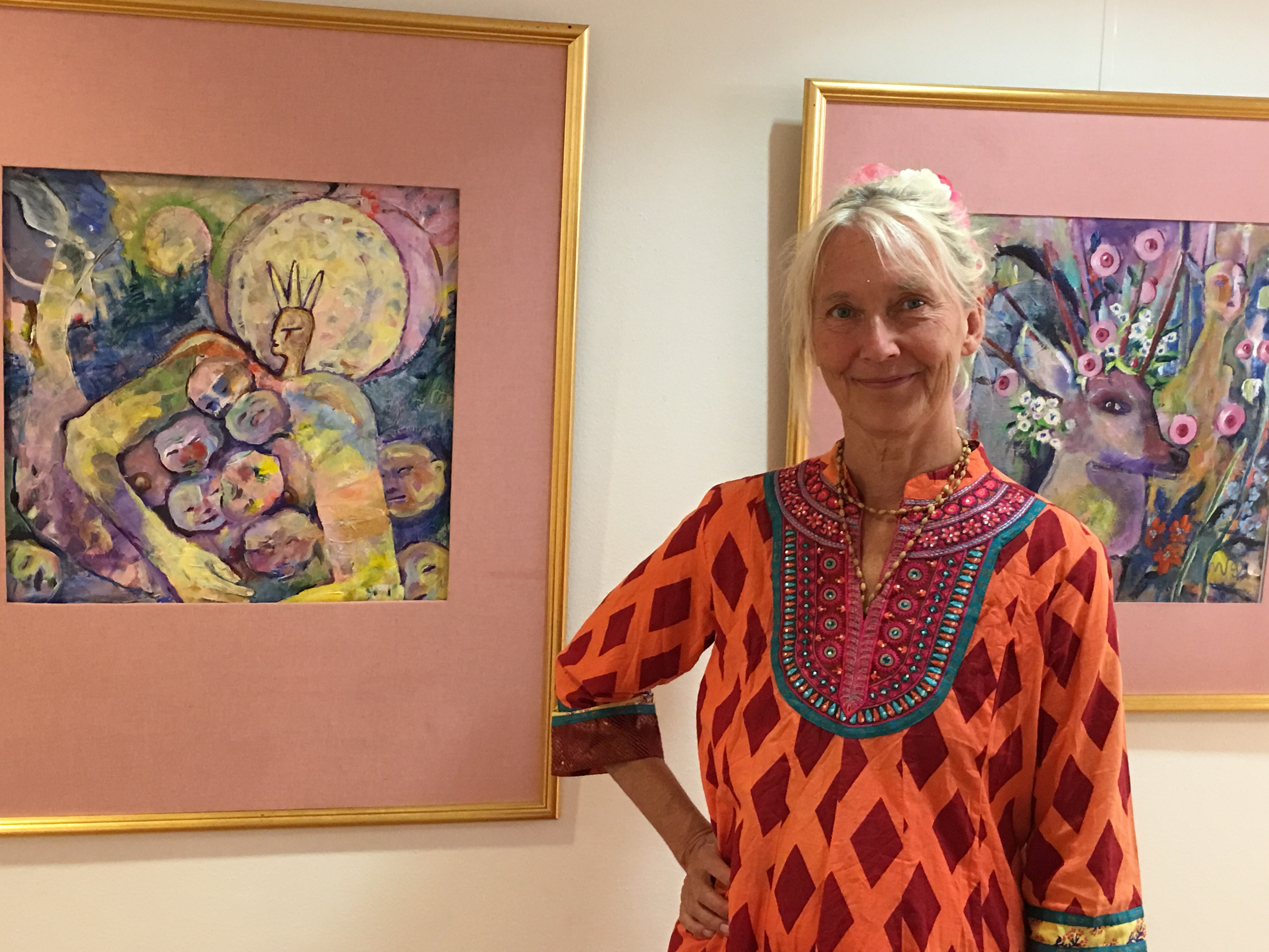 Gang och rosa tavlor