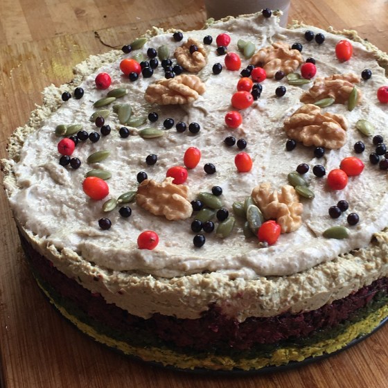 raw "smörgåstårta"