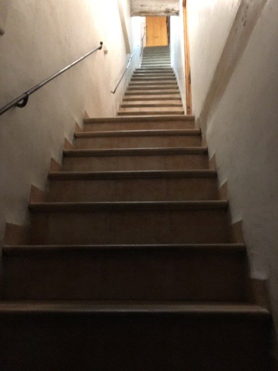 Fem våningars trappa