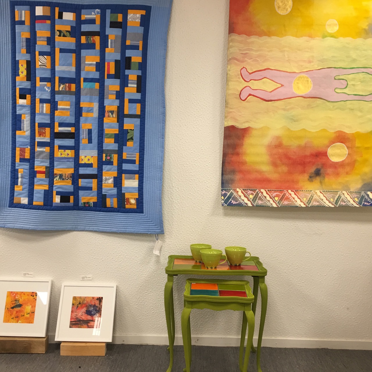 textil, Jane Solberg. bonad Rurik Bladh, keramik Jeanette