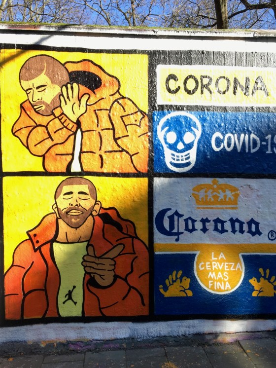 grafitti, corona