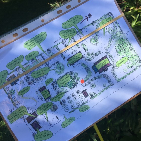 karta över vår trädgård